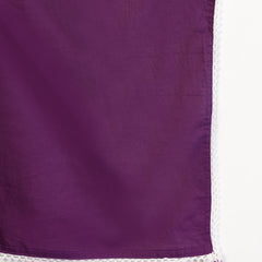 Stylum Women's Purple Solid & Embroidered A-Line Cotton Kurta Pant Dupatta Set (KPDPURPLESUMUR)