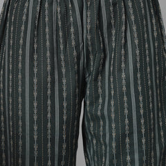 Green Cotton Blend Straight Kurta Set