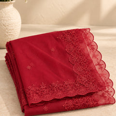 Stylum Women's Red Solid Silk Straight Kurta Pant Dupatta Set (KPDREDURBAN)