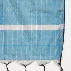 Stylum Women's Teal Woven Design Cotton Blend Straight Kurta Pant Dupatta Set (KPDTEALCOP)