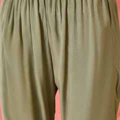 Stylum Women's Teal Mirror Work Muslin Straight Pakistani Kurta Pant Dupatta Set (KPDTEALTEENA)