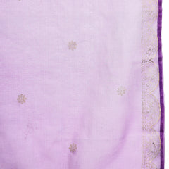 Stylum Women's Violet Bandhani Printed & Embroidered Rayon Flared Kurta Pant Dupatta Set (KPDVOILGALIB)