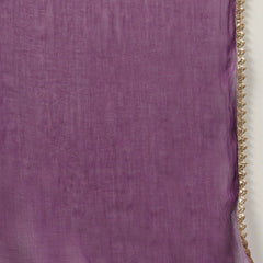 Stylum Women's Bandhej Printed & Embroidered Rayon Anarkali Kurta Pant Dupatta Set (KPDVOILTRISHA)