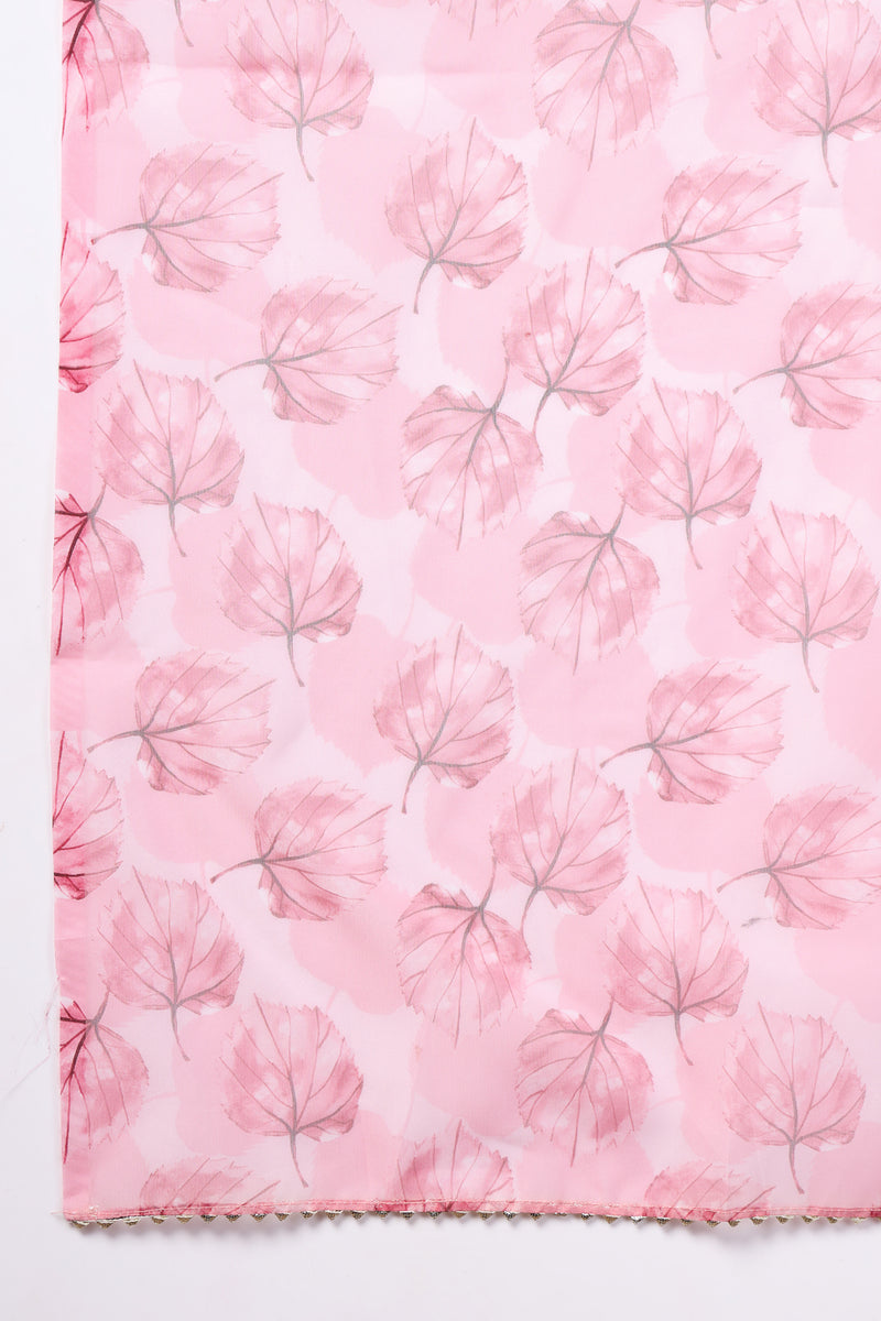 Stylum Women's White Solid & Embroidered Italian Crush Anarkali Kurta Pant Dupatta Set (KPDWHITEBANDRA)