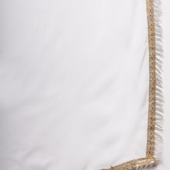 Stylum Women's White Georgette Embroidered Teired Kurta Pant Dupatta Set (KPDWHITEDAVID)