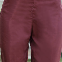 Stylum Women's Wine Floral Printed Rayon A-Line Kurta Pant Dupatta Set (KPDWINETEHRI)