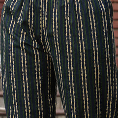 Stylum Women's Green Printed Cotton Straight Kurta Pant Set (KPGREENANNIE)