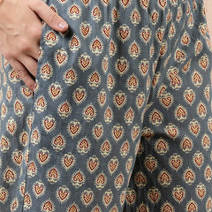 Stylum Women's Dabbu Printed Cotton Straight Kurta Pant Set  (KPNIRALI)