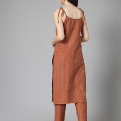 Stylum Women's Woven Designed Cotton Blend Straight Kurta Pant Set (KPRUSTBULL)