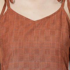 Stylum Women's Woven Designed Cotton Blend Straight Kurta Pant Set (KPRUSTBULL)