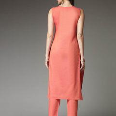 Stylum Women's Woven Designed Cotton Blend Straight Kurta Pant Set (KPXCORALJIVIKA)