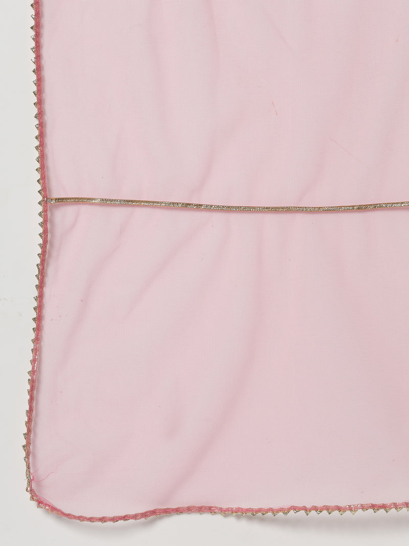 Stylum Women's Floral Printed Rayon Kurta Sharara Dupatta Set (KSDGREENMOGRA)