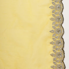 Stylum Women's Green Solid & Embroidered Velvet Straight Short Kurta Sharara Dupatta Set (KSDGREENRONAK)