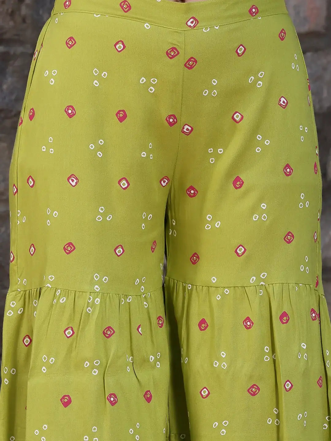 Rayon Kurti Sharara Dupatta Set