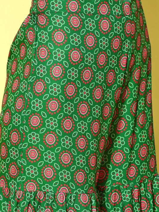 Stylum Women's Printed & Embroidered Polyestor kurta sharara dupatta set (KSDMALTI)