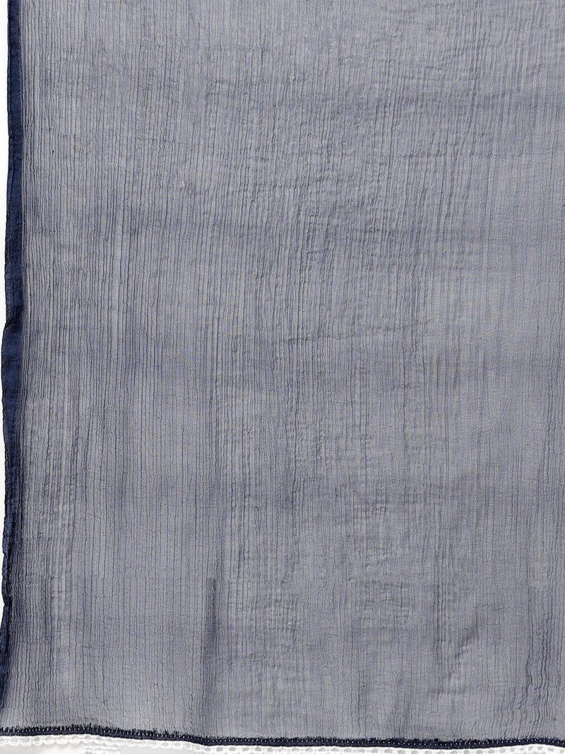 Stylum Women's Printed Rayon Short Kurta with Sharara & Dupatta (KSDNITYA)