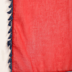 Stylum Women's Red Solid Cotton Straight Kurti Salwar Dupatta Set (KSDREDJUREL)