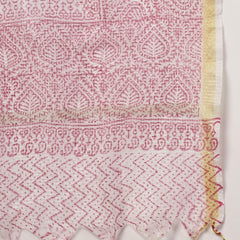 Stylum Women's Wine Lehariya Printed Cotton Straight Kurta Sharara Dupatta Set (KSDWINESURMA)