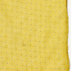 Stylum Women's Geomatric Printed & Embroidered Rayon Pleated Kurta Sharara Dupatta Set (KSDYELLOWPAKHI)