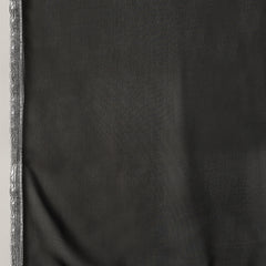 Stylum Women's Solid & Embroidered Georgette Lehenga Dupatta with Blouse (LEHBLACKBUG)