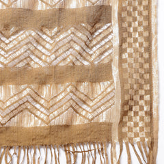 Stylum Women's Self Designed Nylon Dupatta (MINIOLIVE)