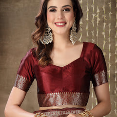 Zari Silk Blend Banarasi Saree