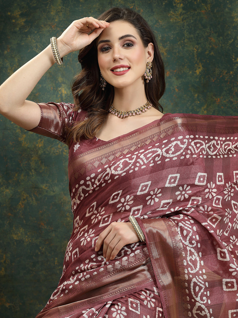 Cotton Blend Saree
