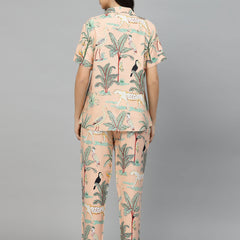 Animal Rayon Printed Night Suit