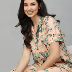 Animal Rayon Printed Night Suit