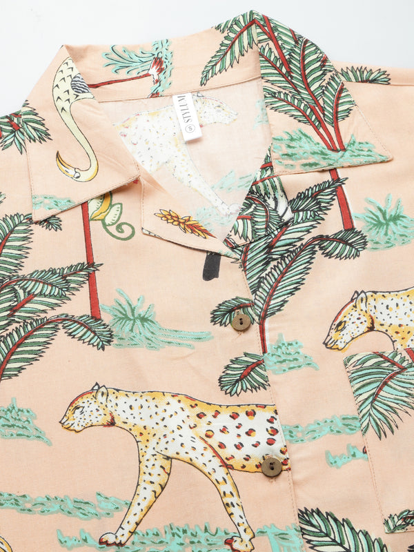 Rayon Printed Night Suit