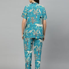 Animal Rayon Printed Night Suit