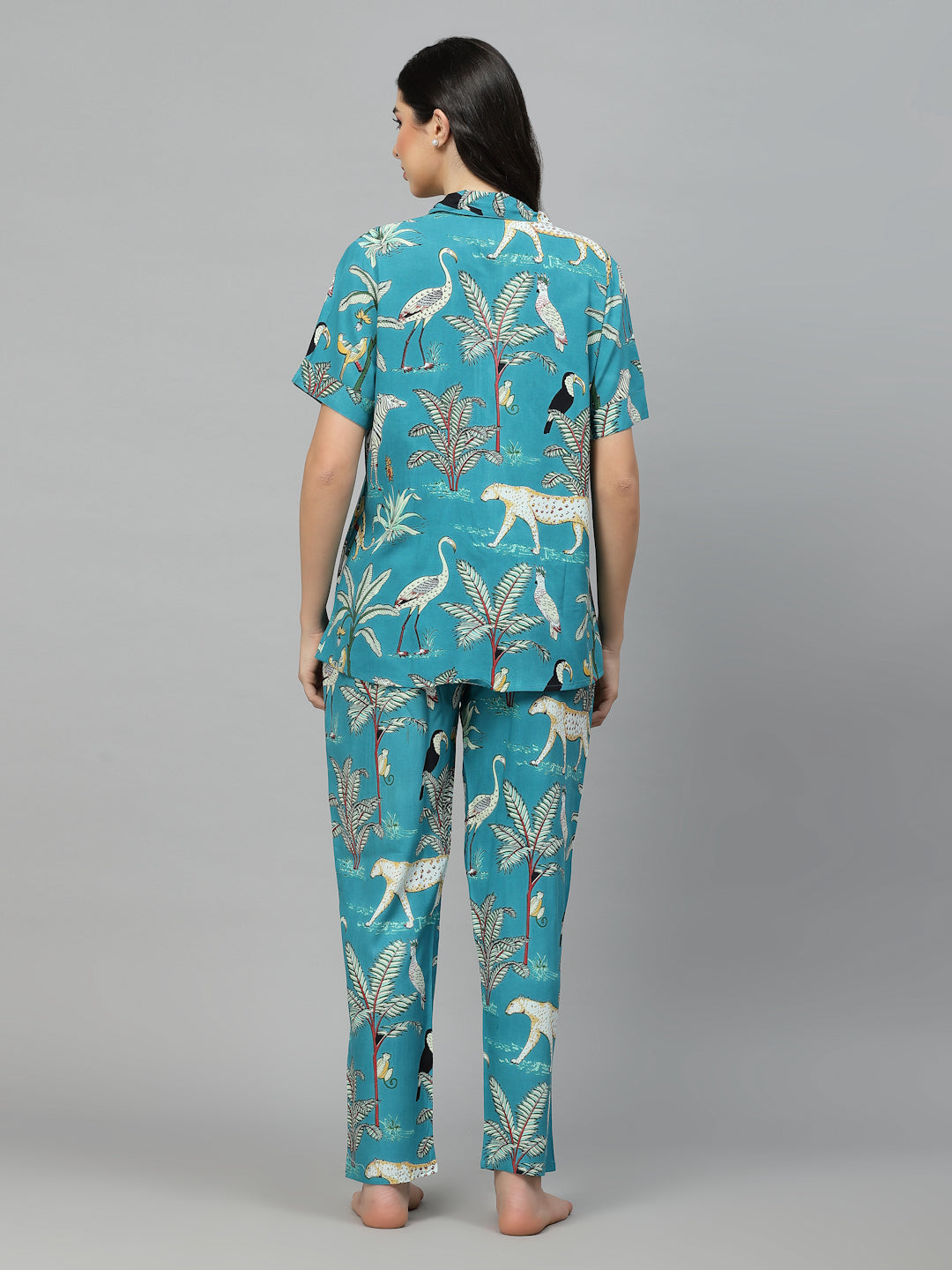 Animal Rayon Printed Night Suit