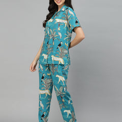 Animal Rayon Printed Night Suit