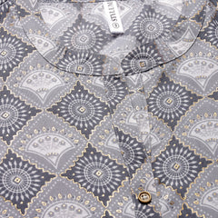 Stylum Women's Printed Cotton Blend Kurta Pant Set (NORWAYGREY)