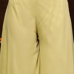 Stylum Women's Beige Printed Party Wear Georgette Palazzo & Blouse with Jacket (PCJPOTTERBEIGE)