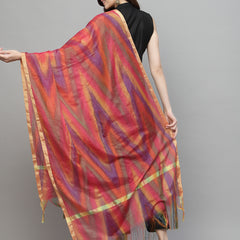 Stylum Women's Self Design Silk Blend Dupatta-PINKTOLA
