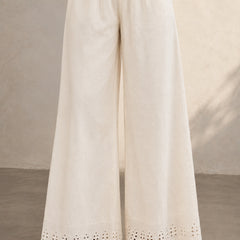 Stylum Women’s Beige Solid Rayon Flex Wide Leg Trouser (PTBEIGEVASTU)
