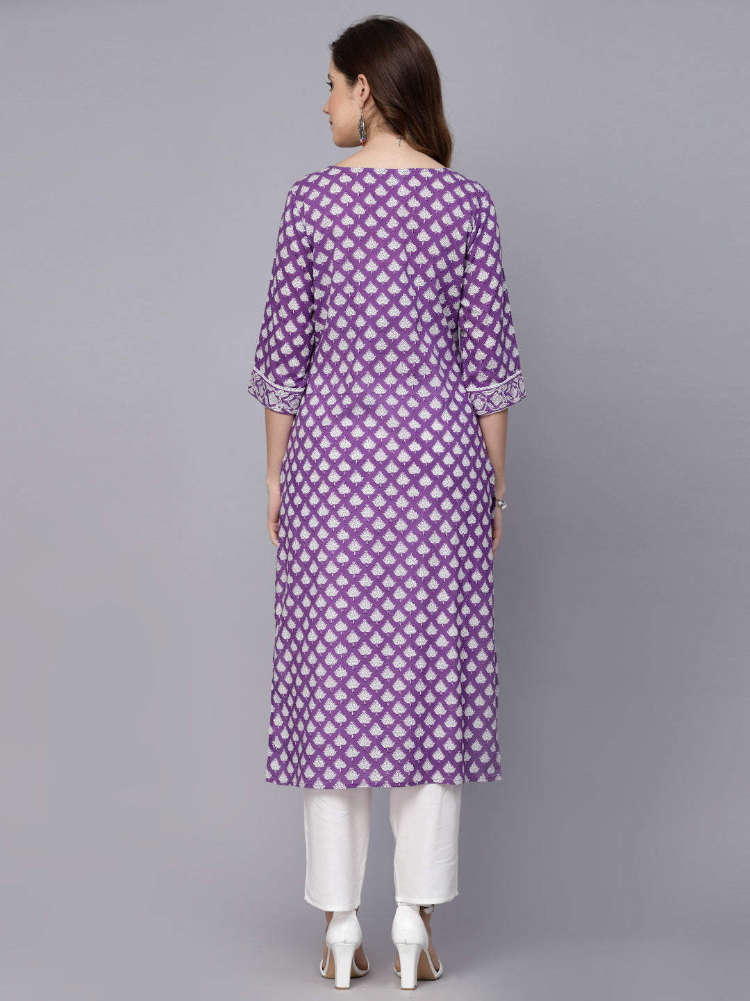 Printed Rayon Straight Kurta