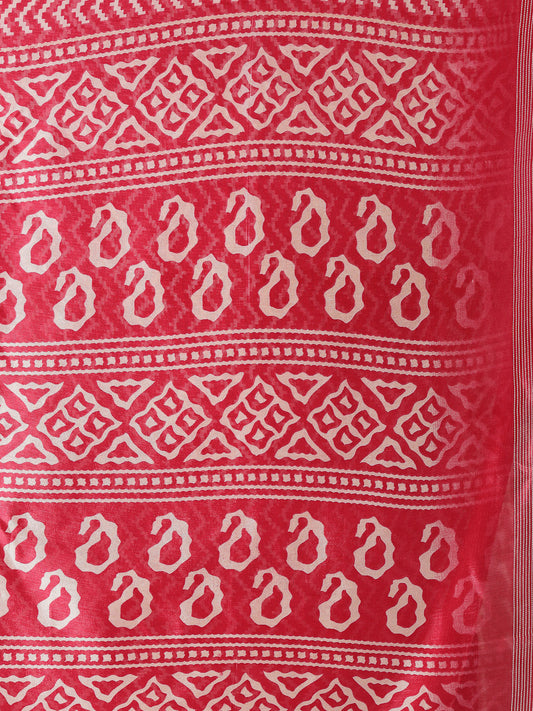 Latest Digital Print Cotton Blend Saree
