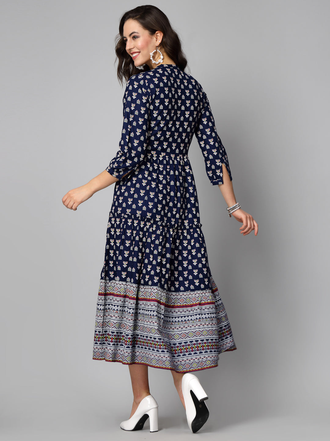 Rayon Tiered Dress Kurta