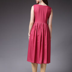 Stylum Women's Solid Rayon Naira Cut Kurta (ROSEGOOFI)