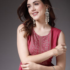 Stylum Women's Solid Rayon Naira Cut Kurta (ROSEGOOFI)