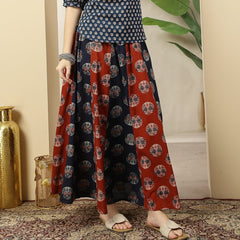 Stylum Women's Blue Printed Cotton Skirt (SKBLUESHERU)