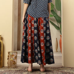 Stylum Women's Blue Printed Cotton Skirt (SKBLUESHERU)