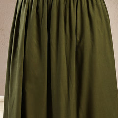 Stylum Women's Green Animal & Floral Printed Tiered Rayon Skirt (SKOLIVEJONES)