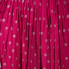 Stylum Women's Pink Ethnic Printed Rayon Skirt (SKPINKVOYLLA)