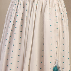 Stylum Women's White Ethnic Printed Rayon Skirt (SKWHITERUBAL)