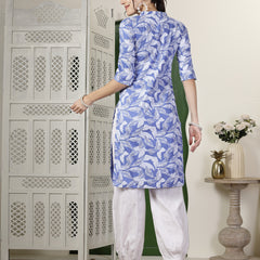 Stylum Women's Paisley Printed Rayon Straight Kurta (SKYPARLE)