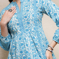 Stylum Women's Floral Printed Cotton Top (SKYTOPVENUS)