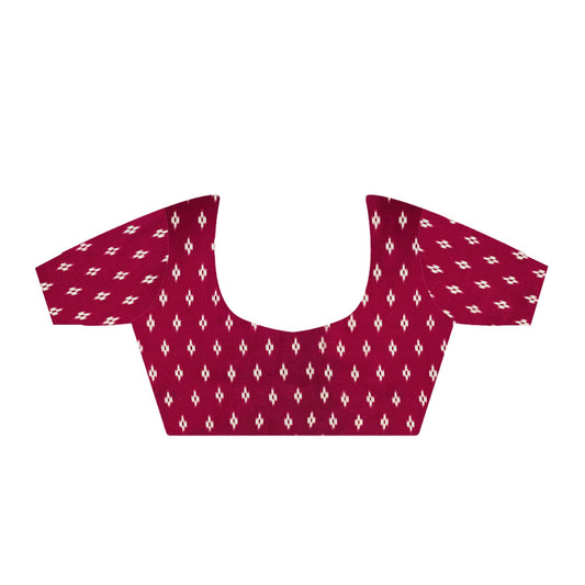 Stylum Women's Maroon Printed Satin Saree with Unstitched Blouser Piece (SRBAZUKAMAROON)